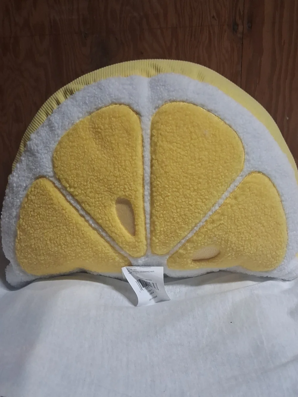 Yellow Lemon Slice Decorative Pillow - Soft Plush Cushion